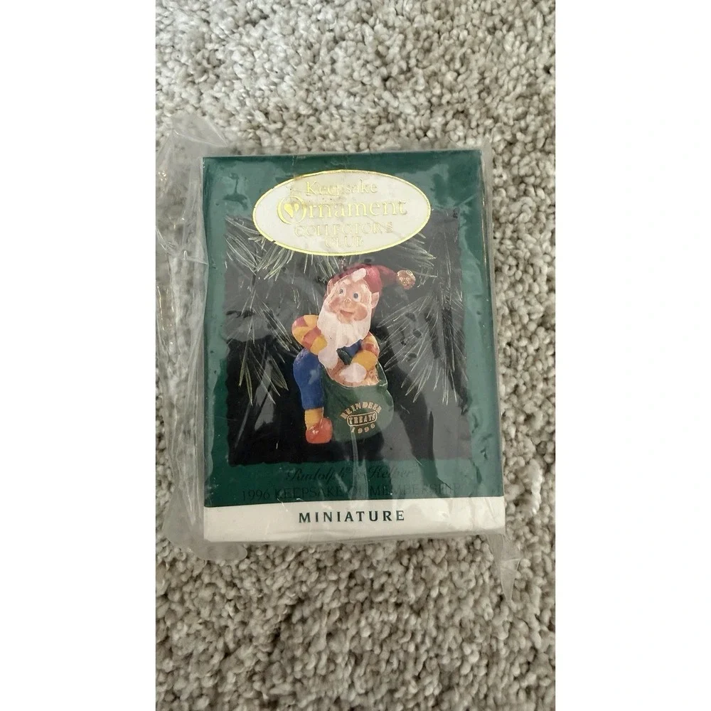 Lot of 14 Vintage Hallmark Keepsake Miniature Christmas Ornaments in Boxes